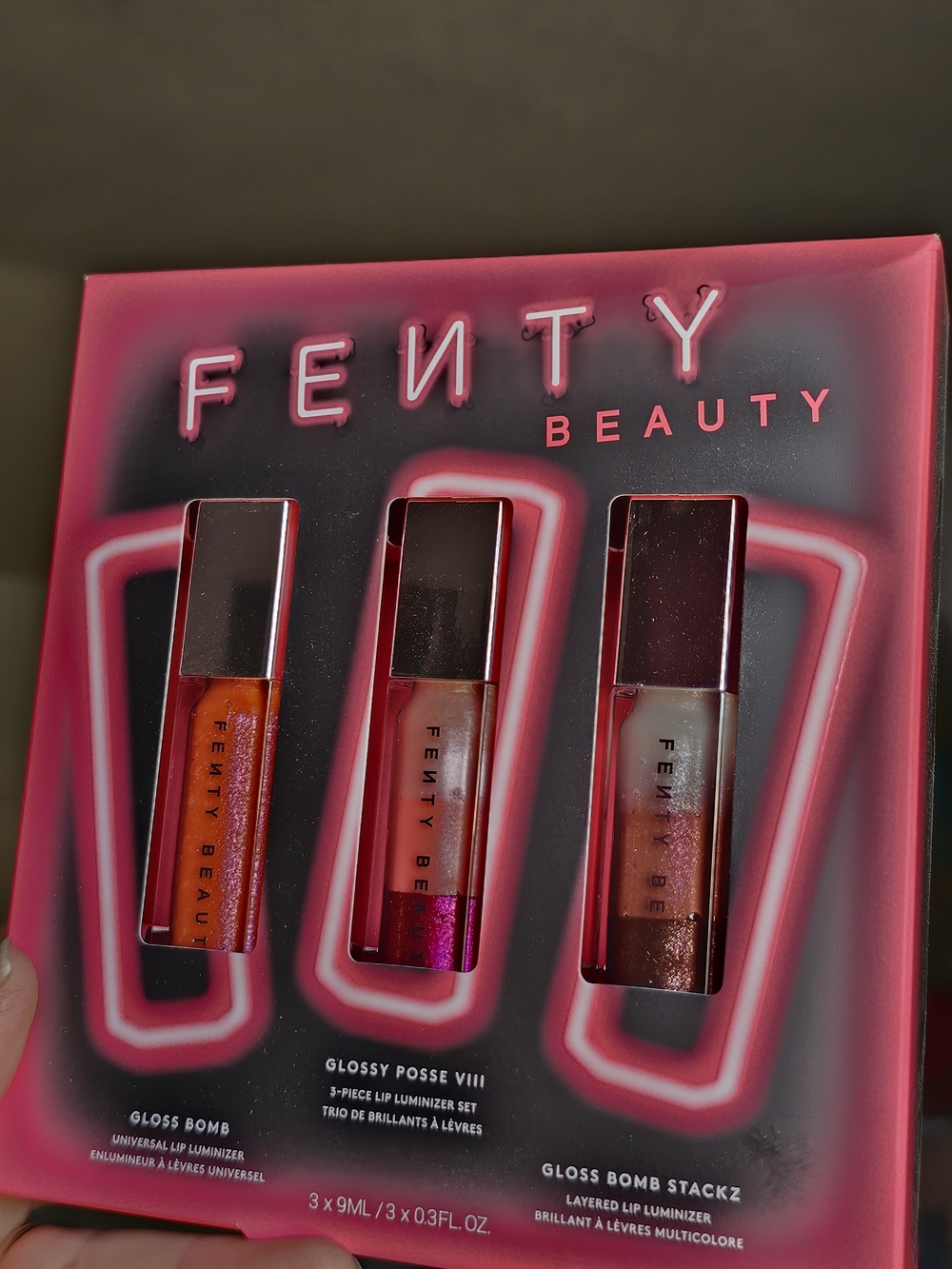 Fenty Beauty By Rihanna Gloss Bomb Trio Glossy Posse VIII Stackz Lip Gloss